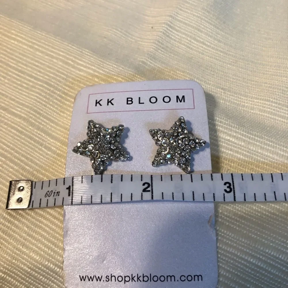 KK Bloom Star Cubic Zirconia Earrings